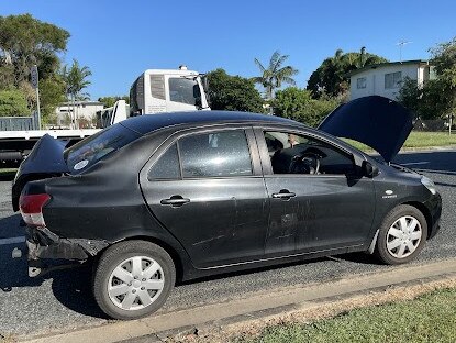 A tow truck at the scene of the crash in East Mackay on Tuesday, January 3, 2022. Picture: Zoe Devenport