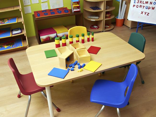 Generic photo of an empty table at a daycare centre / childcare centre. Picture: iStock