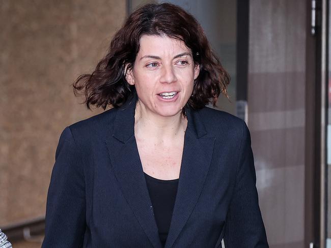 SYDNEY, AUSTRALIA - MAY 14: Barrister Sue Chrysanthou arrives at the NSW Supreme Court on May 14, 2021 in Sydney, Australia. Former Attorney General Christian Porter is suing the ABC and journalist Louise Milligan for aggravated damages over an article alleging an unnamed cabinet minister had been accused of rape in 1988 in letters sent to prime minister Scott Morrison and three other parliamentarians. Following intense media scrutiny, Porter identified himself as the cabinet minister in question and strenuously denied the allegations.  (Photo by David Gray/Getty Images)