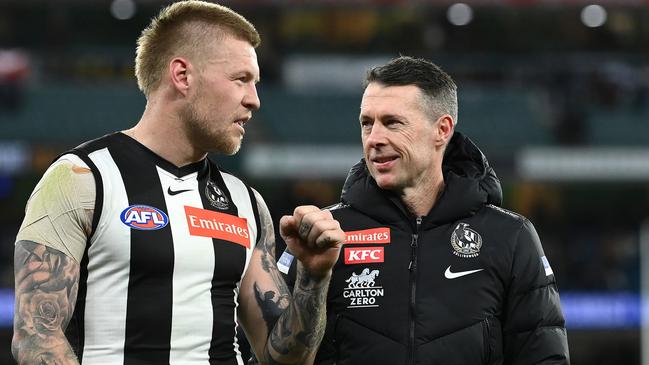 Craig McRae has pleaded with Jordan De Goey to stay at Collingwood.