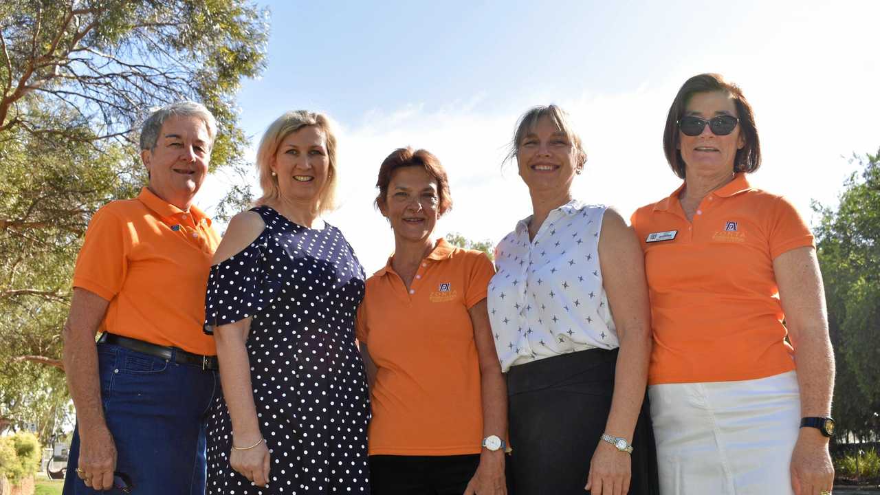 ZONTA: Heather Hall, Sue Sands, Elizabeth Cozloff, Rachel Farndon, and Marion Lucht. Picture: Jorja McDonnell