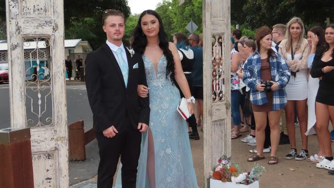 William Potter and Charlee Harper at the Hervey Bay State High School formal.