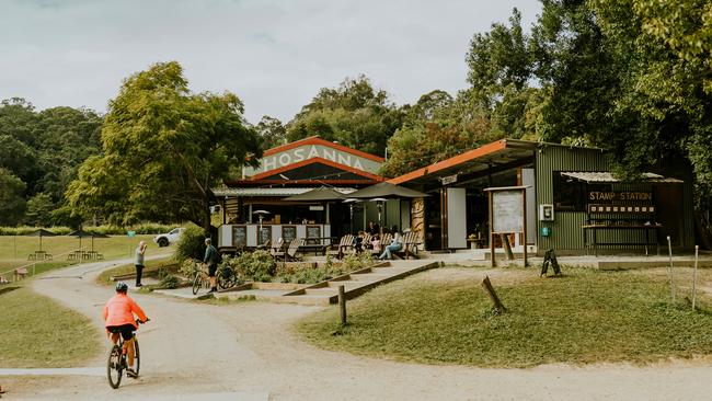 As I hurtled down the tarp water slide at Hosanna Farmstay, I could almost see the experience being imprinted on my children’s minds. Picture: Supplied.