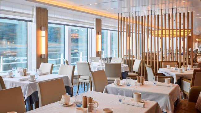 The restaurant on board the Viking Mississippi features local specialities.