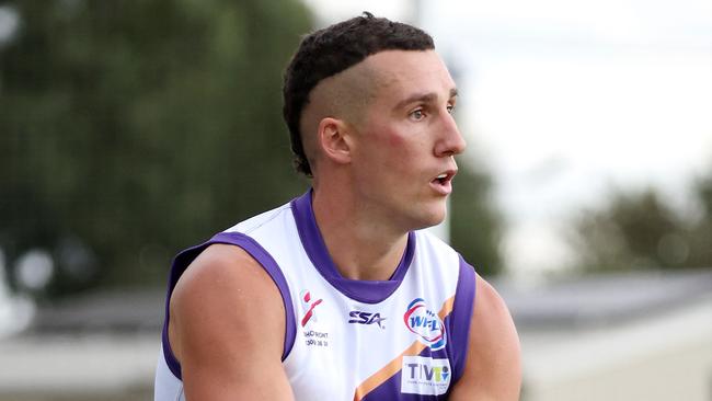 Elliot Cavallaro kicked two goals for Altona.Pic: George Sal