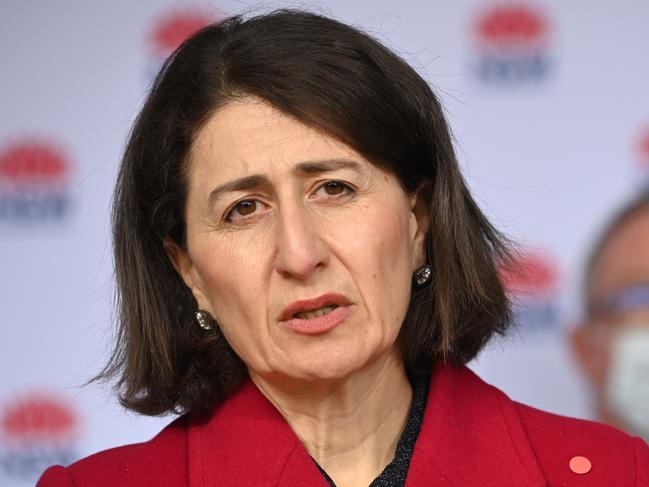 SYDNEY, AUSTRALIA - NewsWire Photos, JULY 12, 2021.NSW Premier Gladys Berejiklian holds a Covid-19 update to the media .Picture: NCA NewsWire / Jeremy Piper