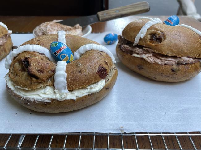 Best Bagel Co’s Easter bagels. Picture: Supplied