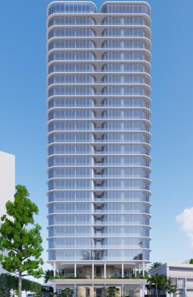 Artist impression of the proposed Monaco tower in Main Beach from Ignite Projects.