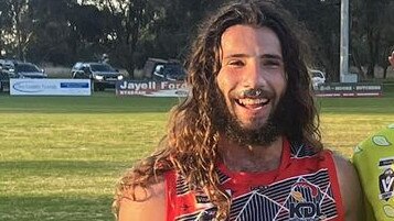 Jye Formosa (left) has helped turned Longwood around with his performances this season. Picture: Longwood Football Netball Club.