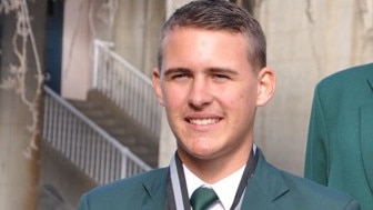 Gold Coast shooter Sebastian Hopkins after claiming bronze at the Wolrd Under-21 Rifle Championships. Picture: SUPPLIED