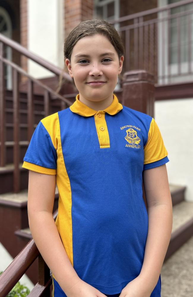 Milli Roberts, Junction Park State School captain. Picture: Contributed