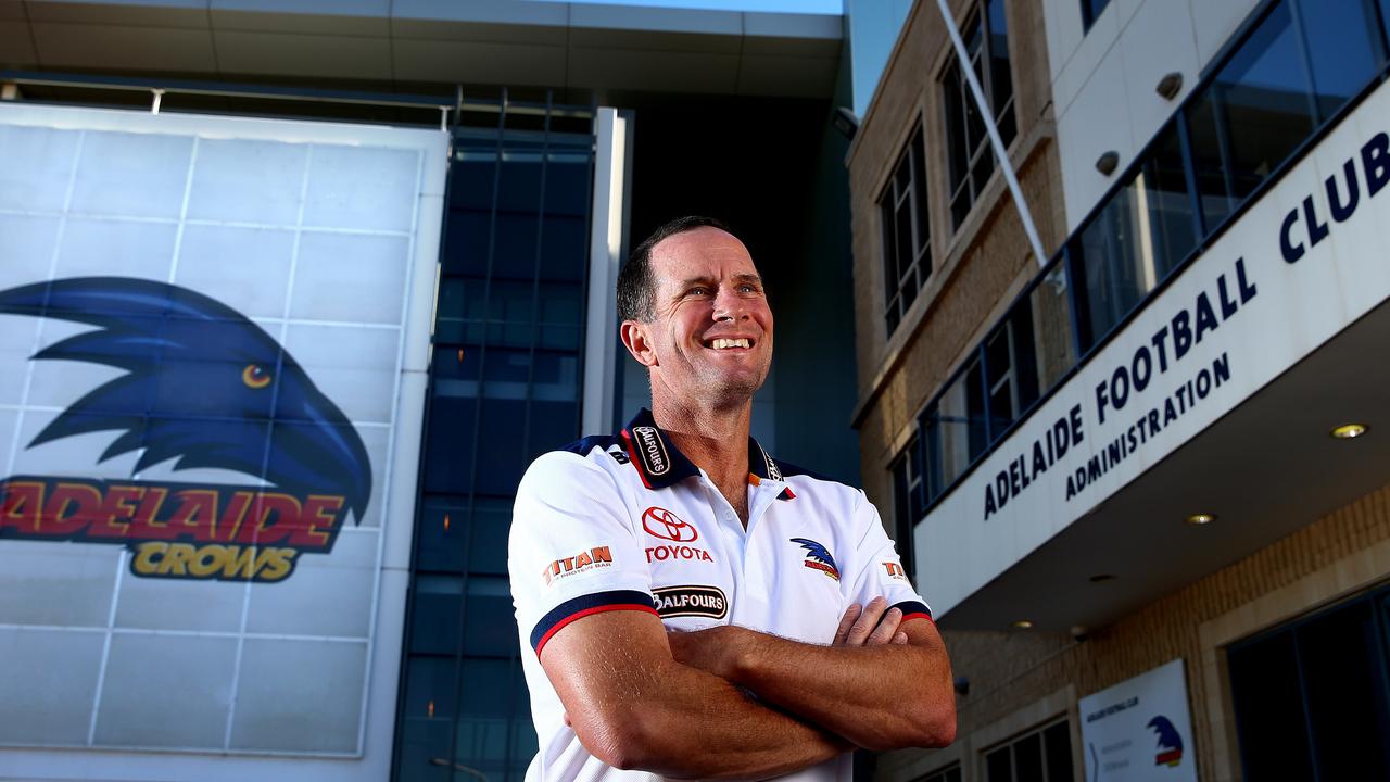 Crows coach Don Pyke at the Adelaide Football Club Headquarters at West Lakes. Photo: Sarah Reed