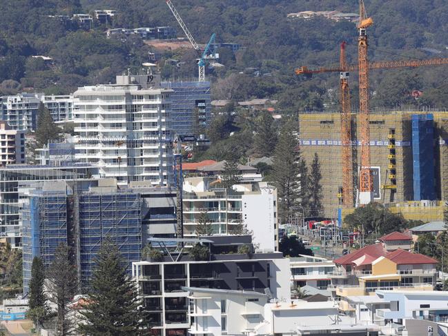 Palm Beach development is progressing at a rapid rate, as cranes and Hi Rises hug the coastline. Picture Glenn Hampson