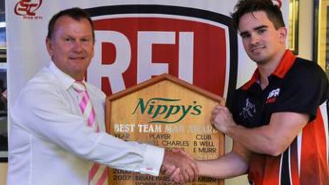 Troy Cowland (right) is an inspirational leader for BSR. Picture: BSR Redbacks