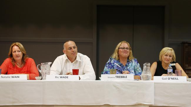 Division 14 candidates Natalie Wain, Ric Wadem Shawna Trebble and Gail O'Neill. Picture: Jerad Williams