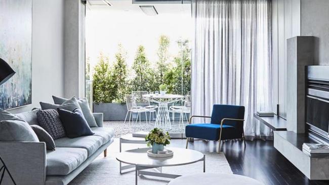 Interior view of Chris and Rebecca Judd's Prahran property. Picture: Supplied