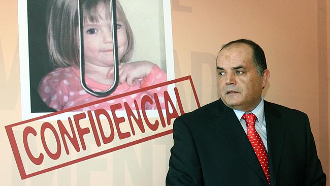 Former criminal detective Goncalo Amaral penned the book The Truth of the Lie about the disappearance of British girl Madeleine McCann. Picture: AFP