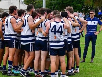 Paul Seedsman assistant coaching at Walkerville Football Club. Picture: Walkerville FC