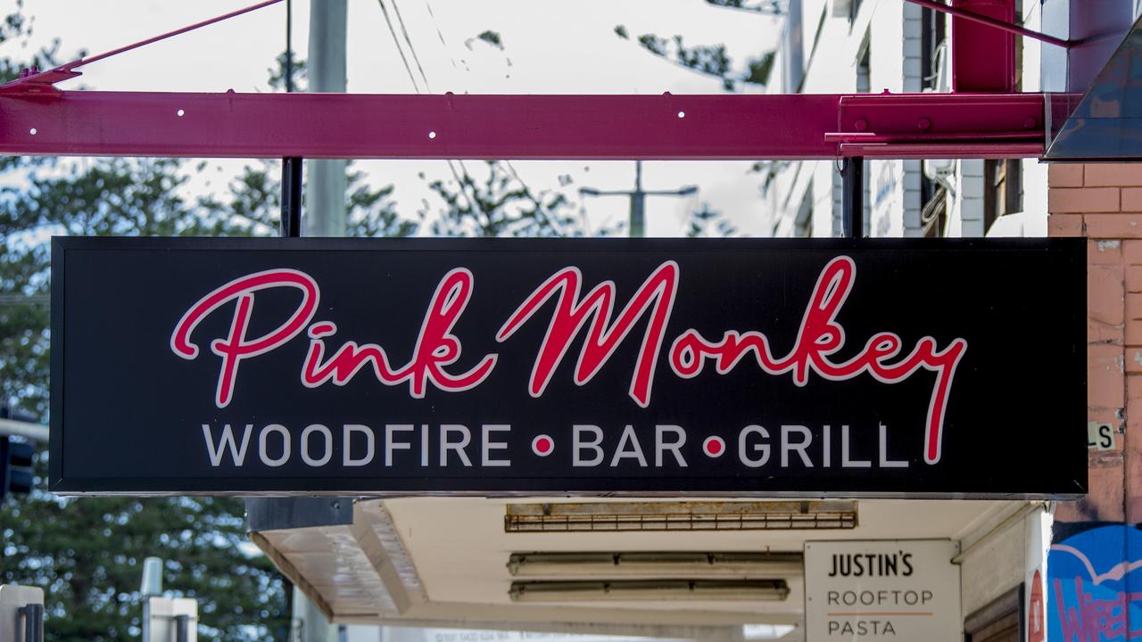 The Pink Monkey Bar and Grill at Burleigh Heads. Picture: Jerad Williams