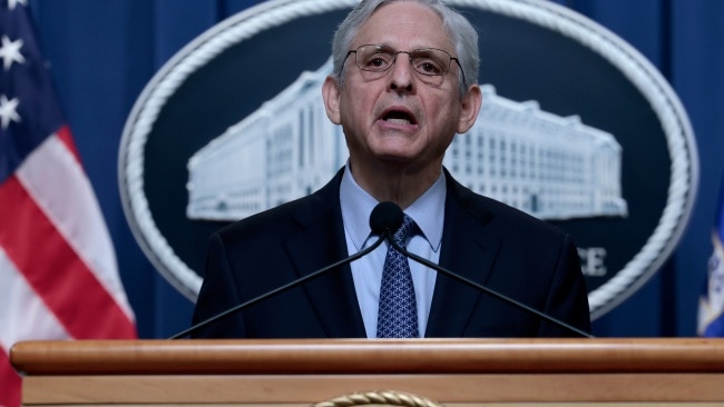 Attorney-General Merrick Garland - who was at the event - has tested positive to COVID-19. Picture: Getty