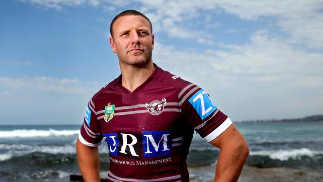 New Manly Sea Eagles signing Blake Green at Narrabeen Beach.