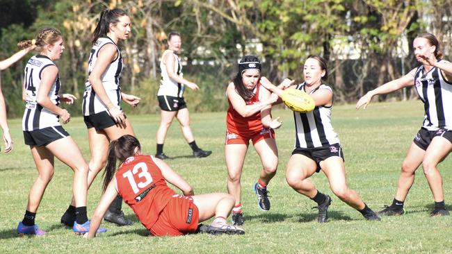 AFL Capricornia senior women’s grand final, Yeppoon Swans versus Rockhampton Panthers, Rockhampton Cricket Grounds, September 10, 2022.