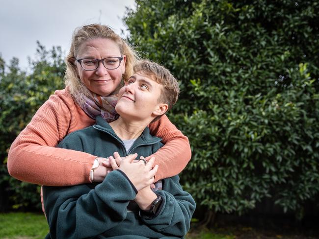 Em O'Connor, 17, was an honourable mention at St John Ambulance Victoria’s First Aid Champion awards for performing first aid on her mum, Kylie. Picture: Jake Nowakowski