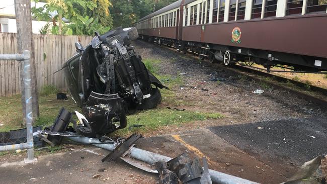 A collision between a car and oncoming Kuranda Scenic Railway train has created traffic delays to both the road and railway network.