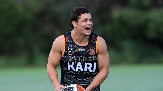 James Roberts and the Indigenous All Stars are training at Somerset College ahead of their game on Saturday.