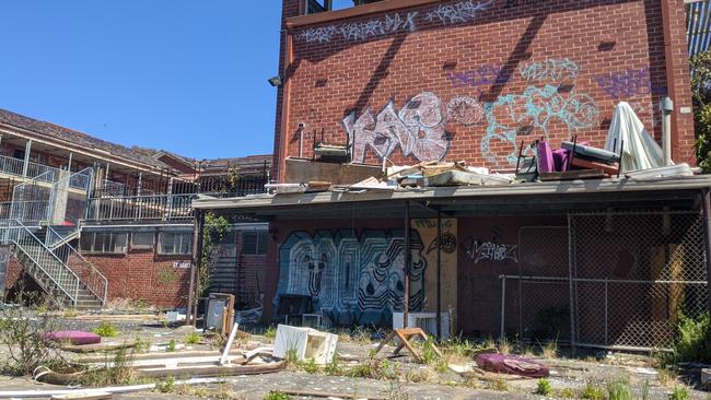 The former rooming house at Hays International College in Box Hill South in October 2021. Picture: Kiel Egging.