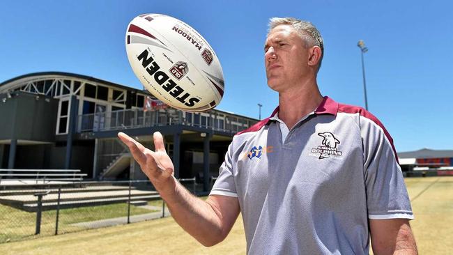 RUGBY LEAGUE: Kawana Dolphins new coach Andrew Hinson. Picture: Patrick Woods