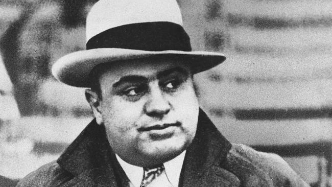 American gangster Al Capone. Picture: AP