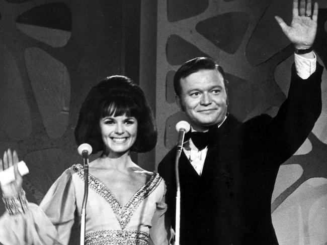 Rosemary Margan and Bert Newton host the Logies in the early ’60s.