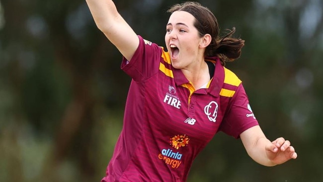 07/06/2023 - Lucy Hamilton is a rising star in Queensland cricket. Picture: Queensland Cricket