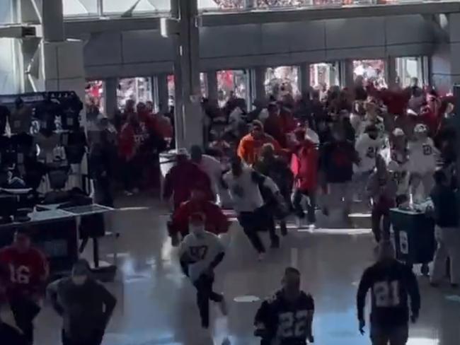 Dallas Cowboys stormed the stadium before the playoff game with the 49ers.