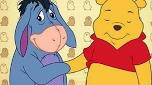 Eeyore and Pooh.