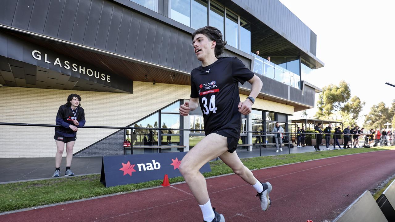 Osca Riccardi, son of Peter, won the 2km time trial at the state combine. Picture: Getty Images