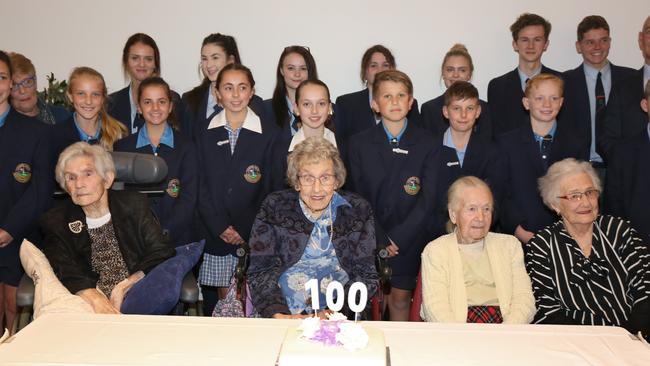 The youth of Camden South Public School and Magdalene Catholic High School shared the celebrations with Camden’s centenarians.