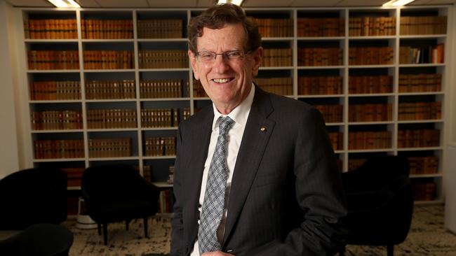 Former High Court Chief Justice Robert French at his office in Perth. Picture: Colin Murty