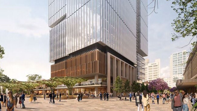 Artist’s impression of office tower to be built at Festival Square.