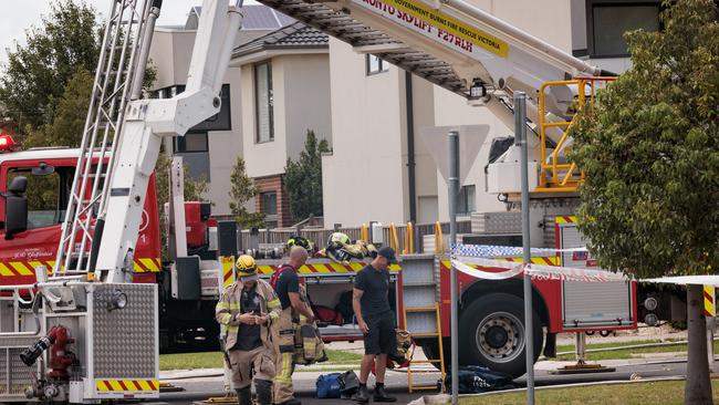 Firefighters needed an hour to get the fire under control. Picture: NewsWire / Nadir Kinani