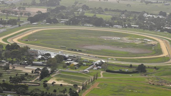 A woman was taken to hospital after an incident at Mornington Racecourse.