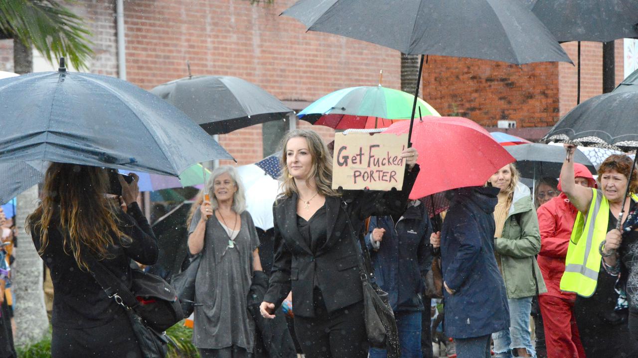 The March 4 Justice event in Mullumbimby on Monday, March 15, 2021. Picture: Liana Boss