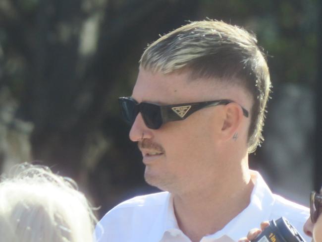 Jacob Owens, 25, arriving at Wyong Local Court where he pleaded guilty after crashing through a fence about 11.10pm on August 2 on Oleander St, Noraville, after drinking at the Dam Hotel.