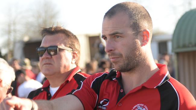 s12kn201 EFL (Div 2) grand final: North Ringwood v Croydon in Boronia Nth Ringwood coach Brett Moyle Picture: Susan Windmiller