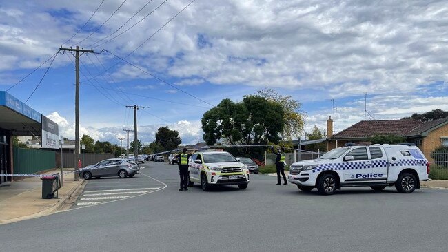 A trail of blood was located near the intersection of Barton and Parker streets as Ms Kavci tried to get help. Picture: Supplied.