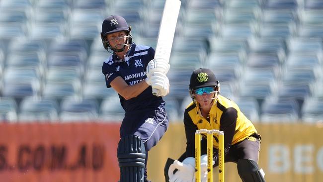 Lanning made 51 off 48 balls to lead her side to 3-102 before departing. Picture: Paul Kane / Getty Images