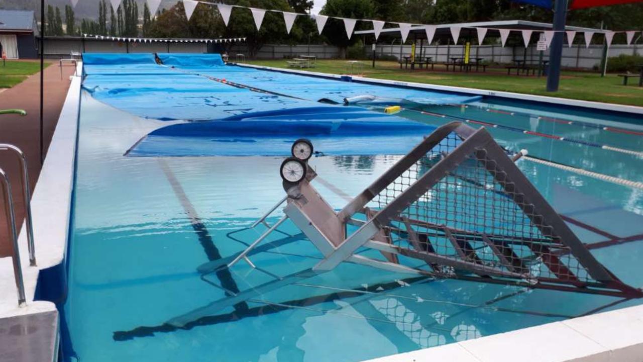 Huonville pool: vandals target local swimming pool but may have left