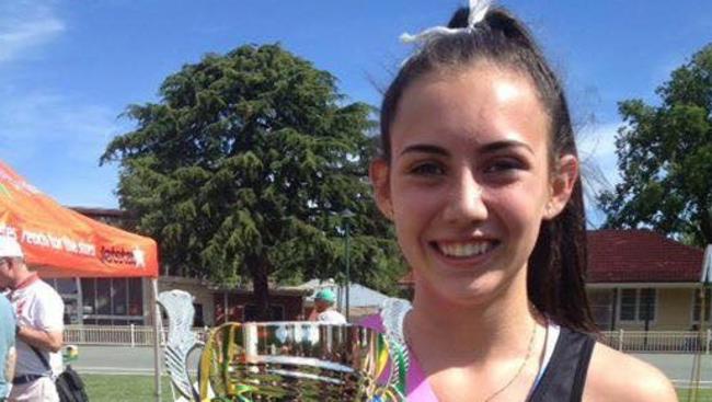 15 year old Matraville runner Taliah Lummow won the 2016 Under 18s Queyanbeyan Gift. Picture: supplied.