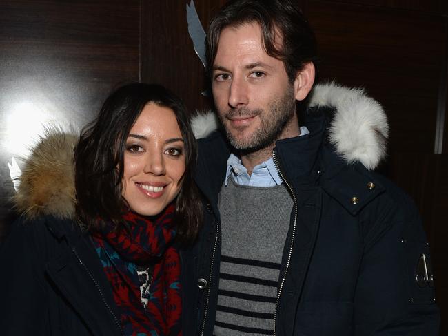 Actress Aubrey Plaza and director Jeff Baena were married for four years before his sudden death on January 3. Picture: Jamie McCarthy/Getty Images